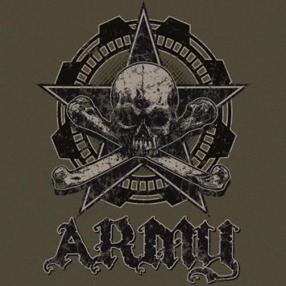US ARMY CROSSBONES OLIVE