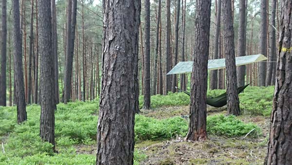 Ultraleichte Hängematte für Bushcraft aus oliver Fallschirmseide