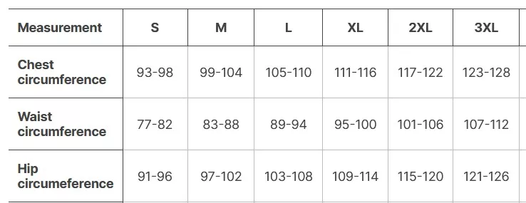 Helikon-Tex Patriot Pro Fleece Jacke Größen Tabelle