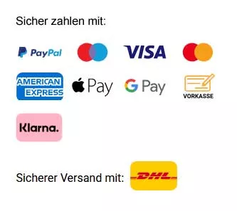 Versnad mit DHL und sicher Zahlen mit Paypal