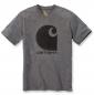 Preview: CARHARTT C-LOGO GRAPHIC T-SHIRT GRANITE