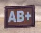 Preview: ID Patch Bloodgroup OD Green / Desert with Velcro AB Pos