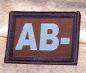 Preview: ID Patch Bloodgroup OD Green / Desert with Velcro AB Neg Preview: ID Patch Bloodgroup OD Green / Desert with Velcro AB Neg