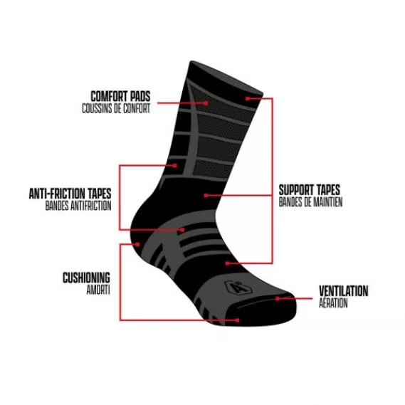A10 EQUIPMENT SOMMER SOCKEN IMPACT 7" STONE GREY