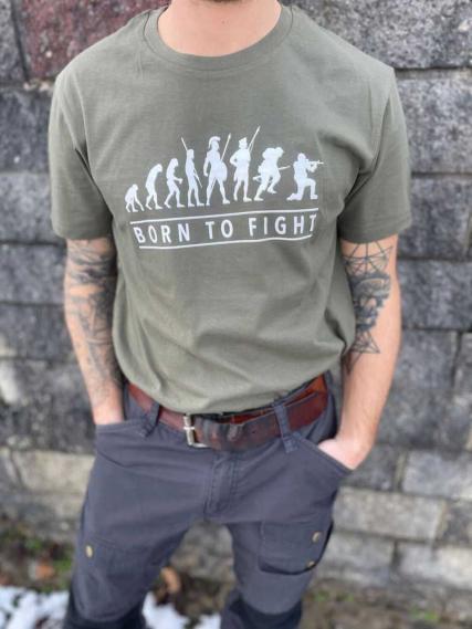 ARMYBUG T-SHIRT PRIMARY EVOLUTION (Born to fight) OLIVE