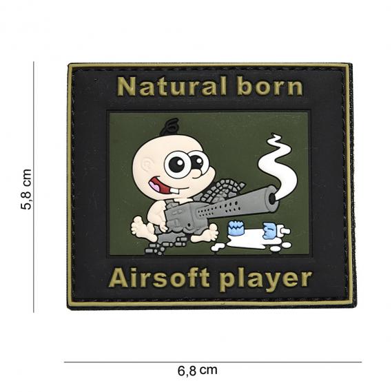 RUBBER PATCH NATURAL BORN  AIRSOFT PLAYER