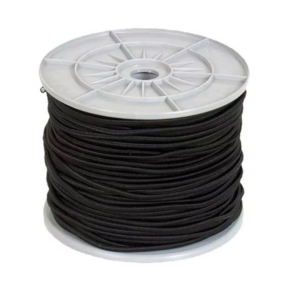 GUMMISEIL BUNGEE CORD SCHWARZ Ø2mm / Ø3mm / Ø4mm