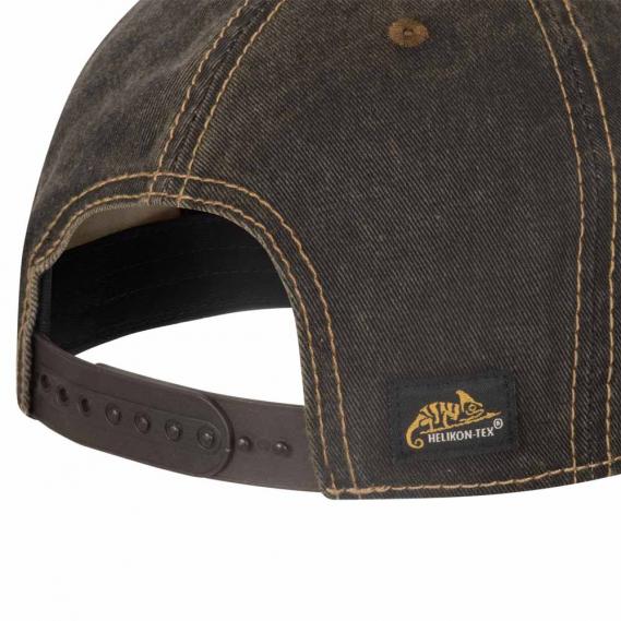 HELIKON-TEX SNAPBACK CAP - Dirty Washed Black - Brown