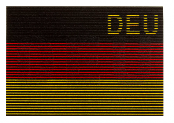 CLAWGEAR IR Patch Deutschland Flagge mit Klett Farbe