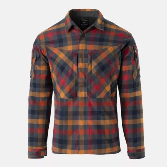 HELIKON-TEX MBDU FLANELL SHIRT DARK AUTUMN CHECKERED