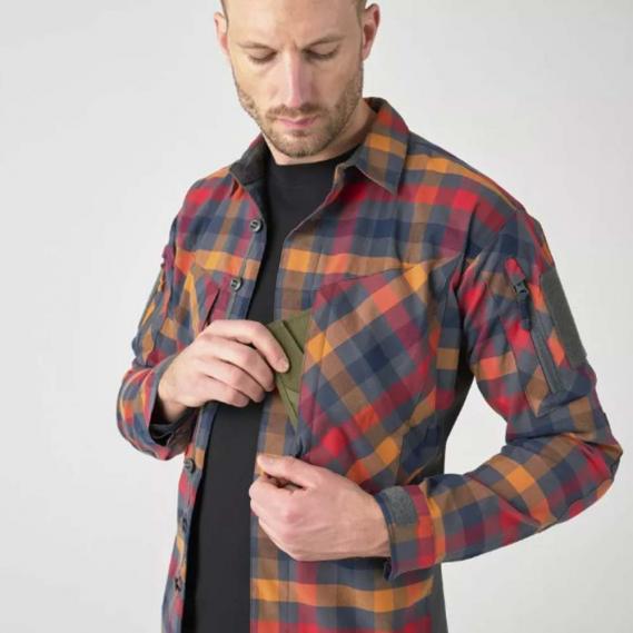 HELIKON-TEX MBDU FLANELL SHIRT DARK AUTUMN CHECKERED