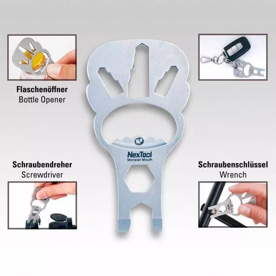 NEXTOOL SCHLÜSSELANHÄNGER-WERKZEUG MONSTER MOUTH