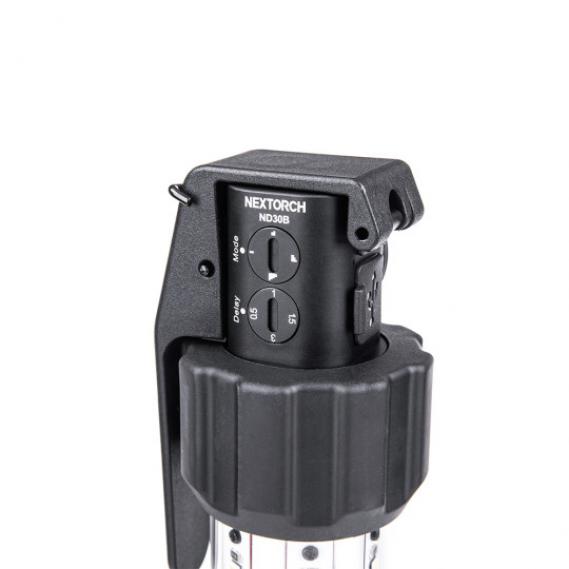 NEXTORCH Taktische Trainings-Blendgranate ND30B – 11.000 Lumen, 130 dB, wiederaufladbar, USB-C