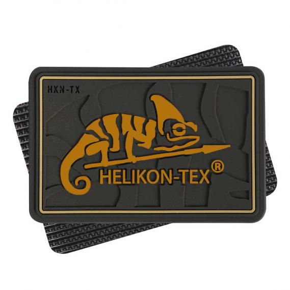 HELIKON-TEX VELCRO RUBBER LOGO PATCH - PVC ABZEICHEN COYOTE