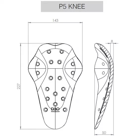 D3O® TACTICAL SOFT FOAM KNEE PAD P9