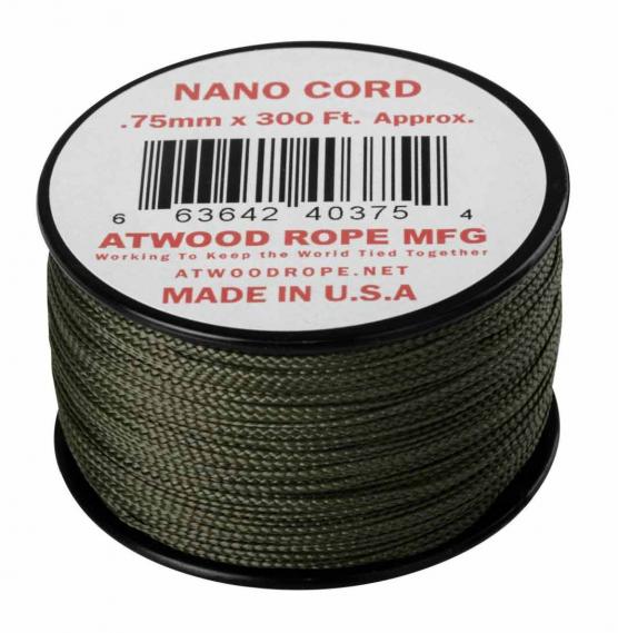 NANO CORD PARACORD 300Ft. OLIVE