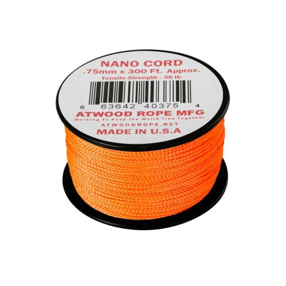 NANO CORD PARACORD 300 Ft. NEON ORANGE