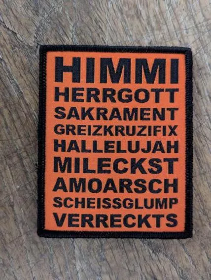PATCH BAYRISCHE FLÜCHE orange