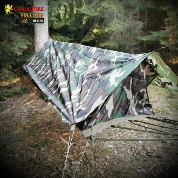 JUNGLE HAMMOCK/MINIZELT MIT CANVAS BODEN US WOODLAND CAMOUFLAGE