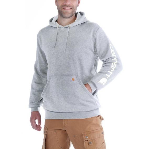 CARHARTT MIDWEIGHT HOODED LOGO SWEATSHIRT