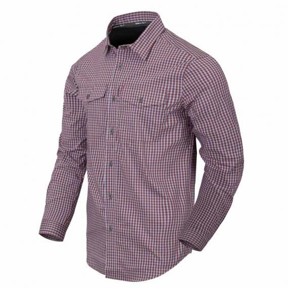 HELIKON-TEX COVERT CONCEALED CARRY SHIRT PHANTOM GREY CHECKERED