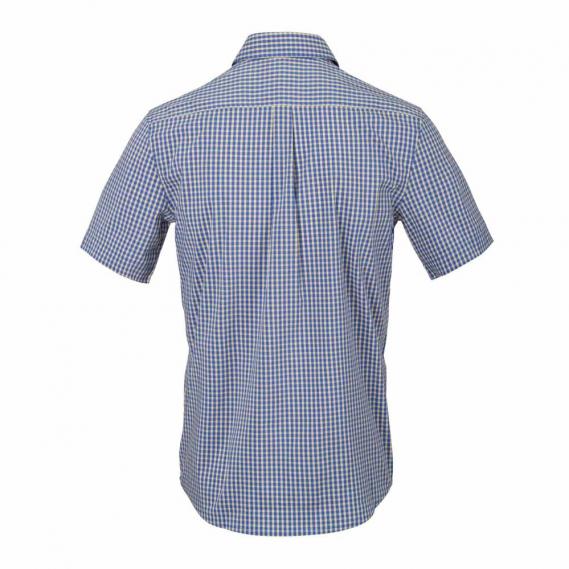 HELIKON-TEX COVERT CONCEALED CARRY SHIRT SHORT SLEEVE - ROYAL BLUE CHECKERED