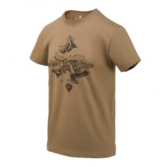 HELIKON TEX MOTTO T-SHIRT  MOUNTAIN STREAM KHAKI