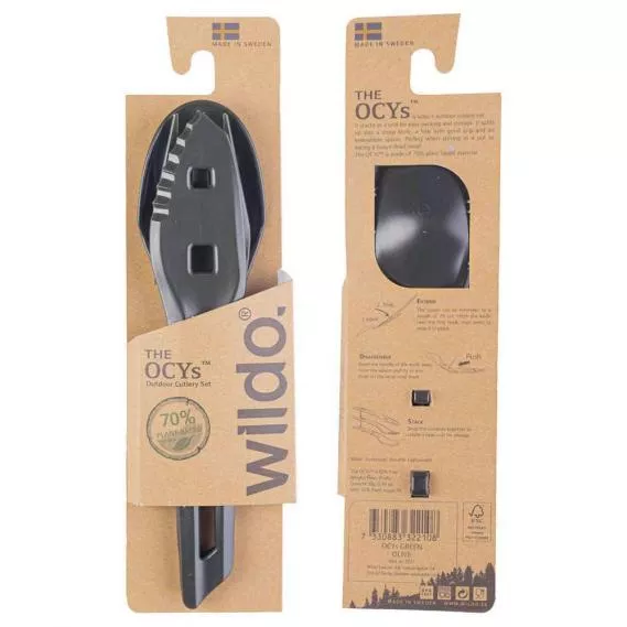 WILDO® THE OCYS™ (OUTDOOR CUTLERY SET) DARK GREY