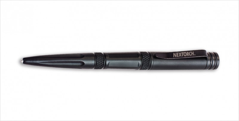 Mehrzweckstift Tactical Kubotan Pen CFB7 Kugelschreiber in schwarz 