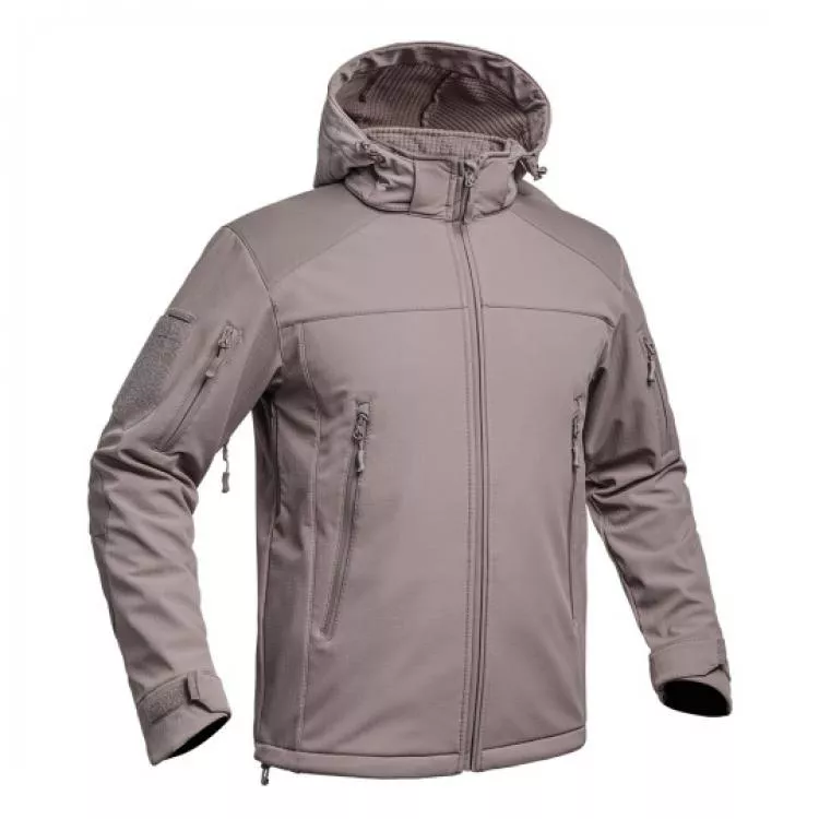 A10 EQUIPMENT FIGHTER SOFTSHELL JACKE V2 FRANZÖSISCHES TERRA BRAUN