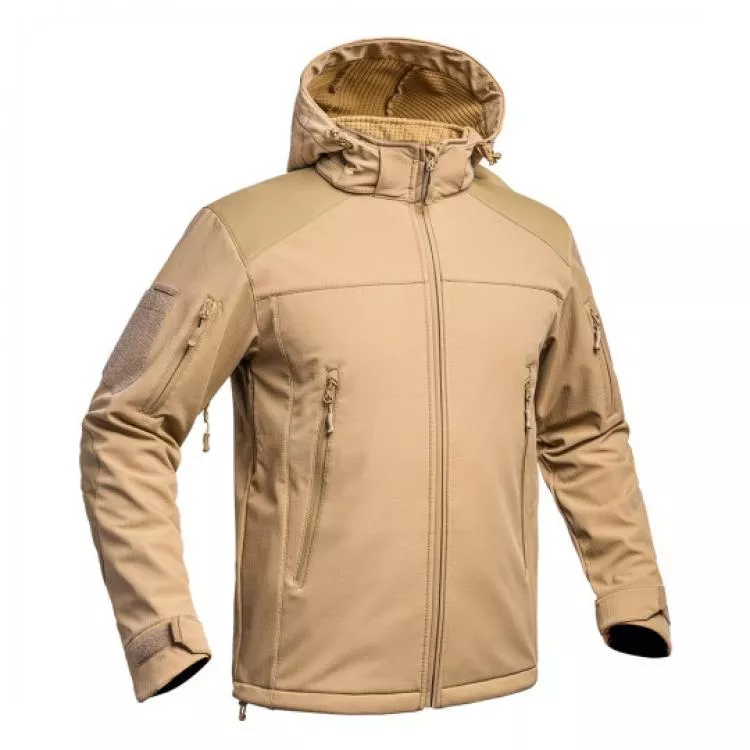 A10 FIGHTER SOFTSHELL JACKE V2 COYOTE TAN A10 FIGHTER SOFTSHELL JACKE V2 COYOTE TAN