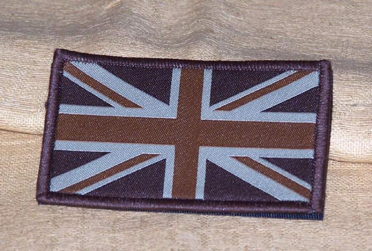 Gewebter Union Jack OD Green / Desert