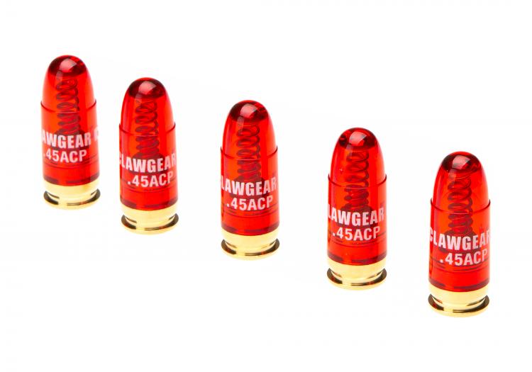 CLAWGEAR 5 Stck. SNAP CAP PUFFERPATRONE .45ACP ROT