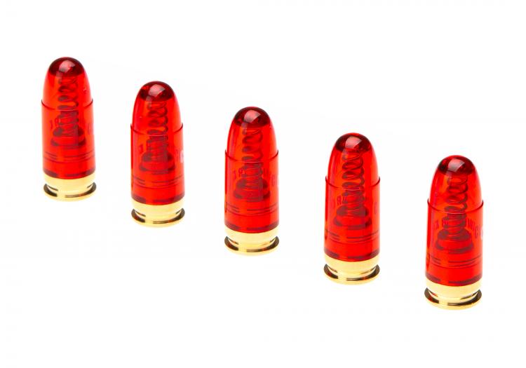 CLAWGEAR 5 Stck. SNAP CAP PUFFERPATRONE .45ACP ROT