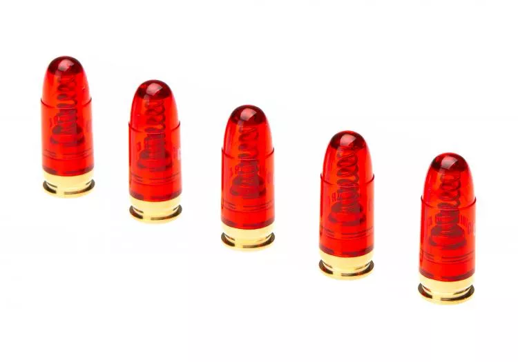 CLAWGEAR 5 Stck. SNAP CAP PUFFERPATRONE .45ACP ROT