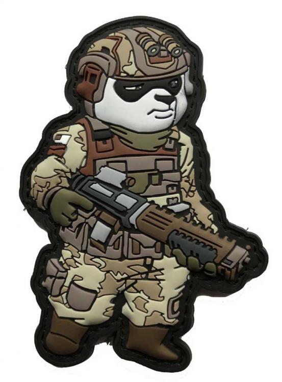 MORALE PATCH TACTICAL PANDA DESERT OPERATOR MORALE PATCH TACTICAL PANDA DESERT OPERATOR