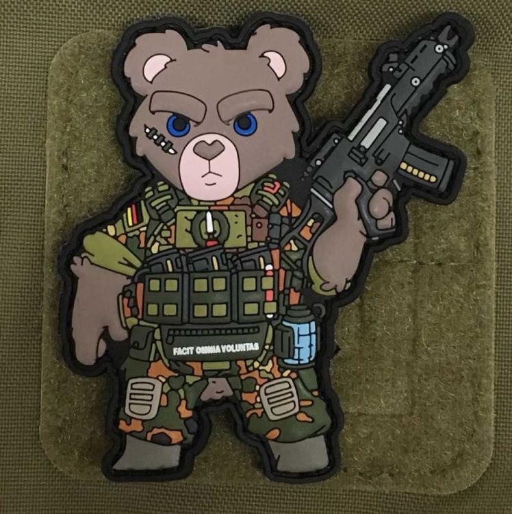 MORALE PATCH BUNDESWEHR TEDDY FLECKTARN MORALE PATCH BUNDESWEHR TEDDY FLECKTARN