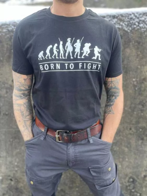 ARMYBUG T-SHIRT PRIMARY EVOLUTION (Born to fight) SCHWARZ ARMYBUG T-SHIRT PRIMARY EVOLUTION (Born to fight) SCHWARZ