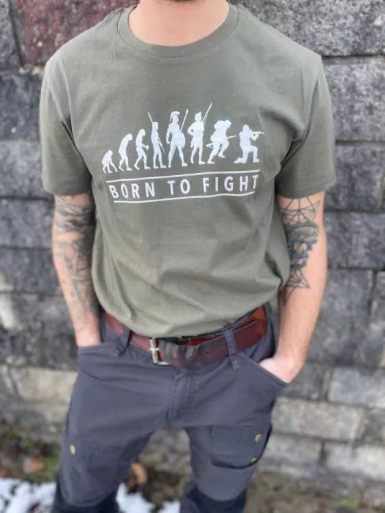 ARMYBUG T-SHIRT PRIMARY EVOLUTION (Born to fight) OLIVE ARMYBUG T-SHIRT PRIMARY EVOLUTION (Born to fight) OLIVE