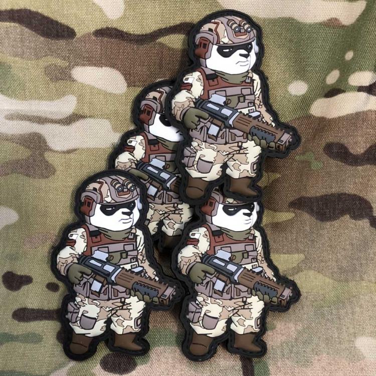 MORALE PATCH TACTICAL PANDA DESERT OPERATOR MORALE PATCH TACTICAL PANDA DESERT OPERATOR