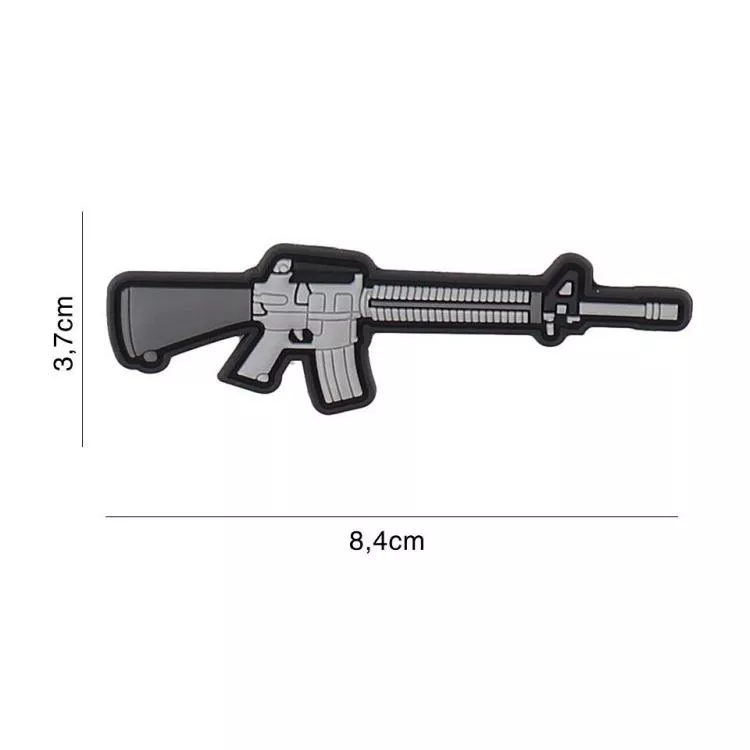 3d-pvc-patch-m16-rifle-grau 3d-pvc-patch-m16-rifle-grau