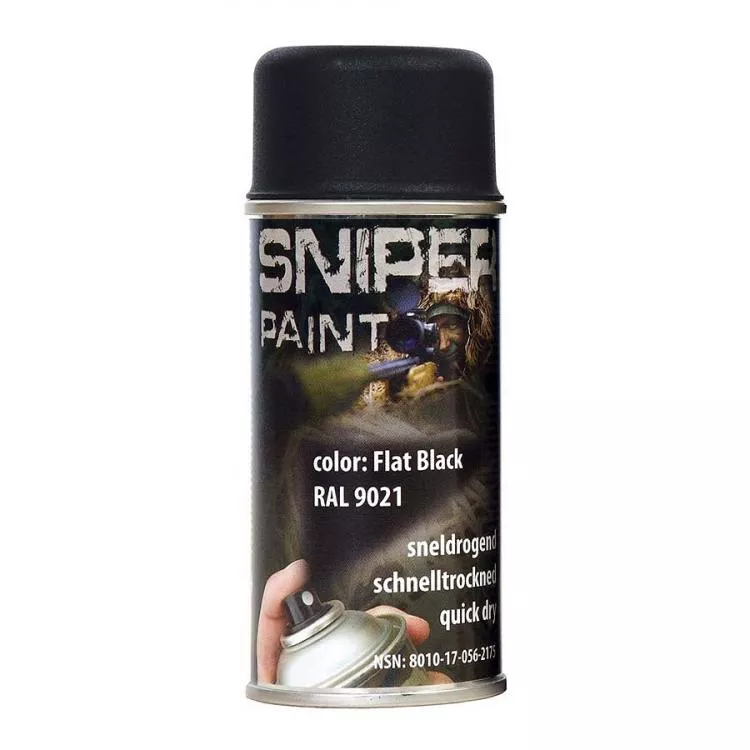 SNIPER PAINT NATO SPRÜHFARBE 150 ml SCHWARZ SNIPER PAINT NATO SPRÜHFARBE 150 ml SCHWARZ