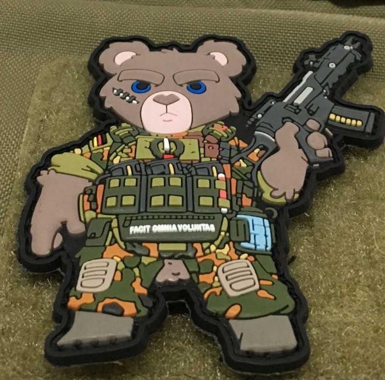 MORALE PATCH BUNDESWEHR TEDDY FLECKTARN MORALE PATCH BUNDESWEHR TEDDY FLECKTARN