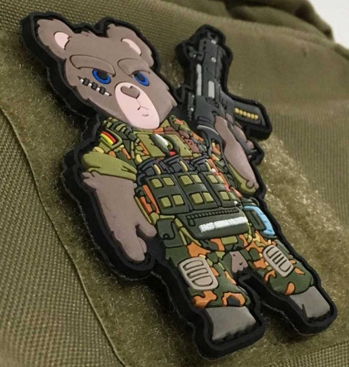 MORALE PATCH BUNDESWEHR TEDDY FLECKTARN MORALE PATCH BUNDESWEHR TEDDY FLECKTARN