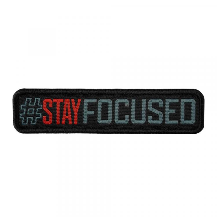 A10 EQUIPMENT #STAY FOCUSED PATCH GRAU/ROT