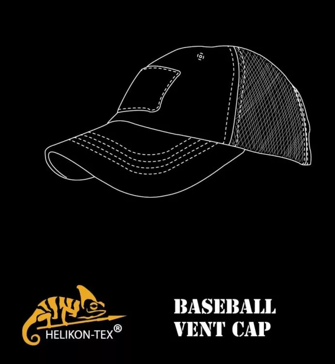 HELIKON TEX TACTICAL BASEBALL VENT CAP SCHWARZ