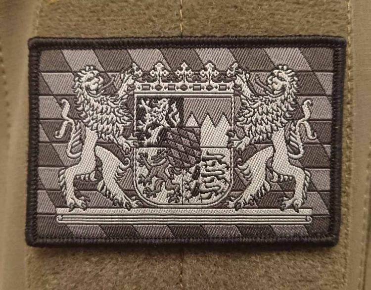 FREISTAAT BAYERN PATCH SCHWARZ-GRAU FREISTAAT BAYERN PATCH SCHWARZ-GRAU