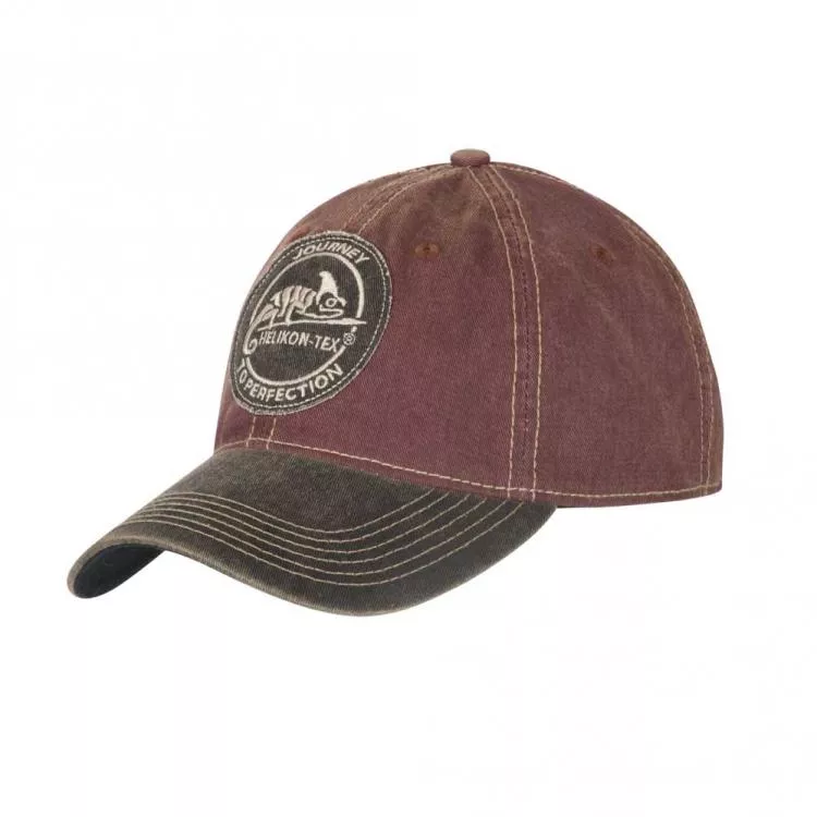 HELIKON-TEX SNAPBACK CAP - Dirty Washed Maroon - Black HELIKON-TEX SNAPBACK CAP - Dirty Washed Maroon - Black