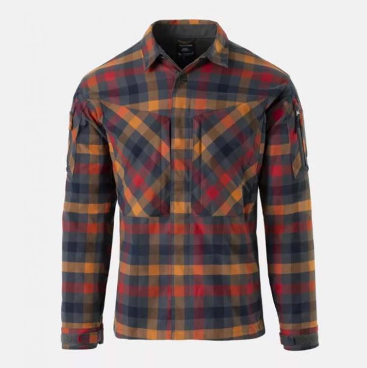 HELIKON-TEX MBDU FLANELL SHIRT DARK AUTUMN CHECKERED