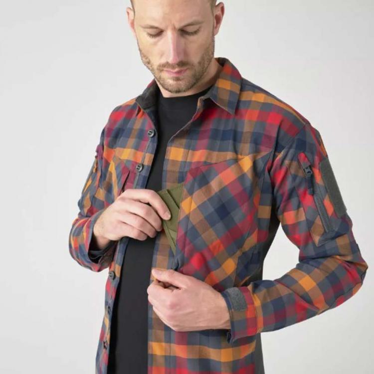 HELIKON-TEX MBDU FLANELL SHIRT DARK AUTUMN CHECKERED